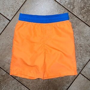 Boys Swim Trunks Orange/Blue 5T